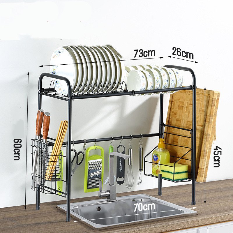 Kitchen Multi-layer Sink Drain Rack Tableware