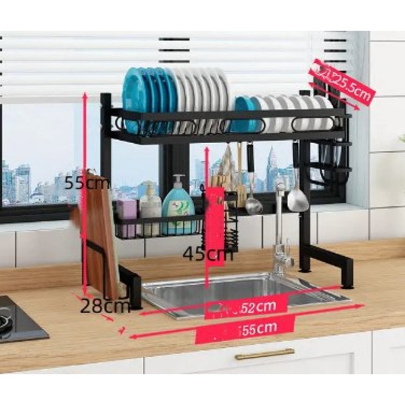 Kitchen Sink Shelf Countertop Drain Rack