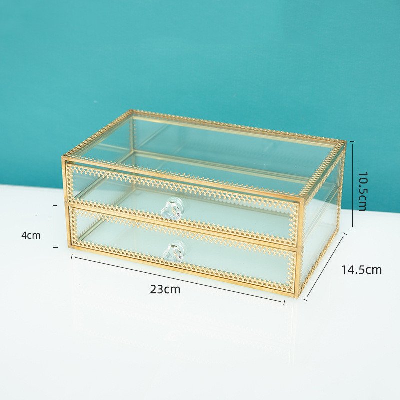 Drawer Jewelry Storage Jewelry Box Glass Earrings