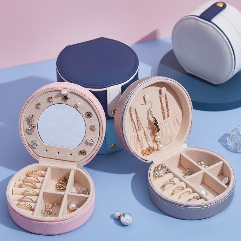 Necklace ring jewelry box portable simple storage box