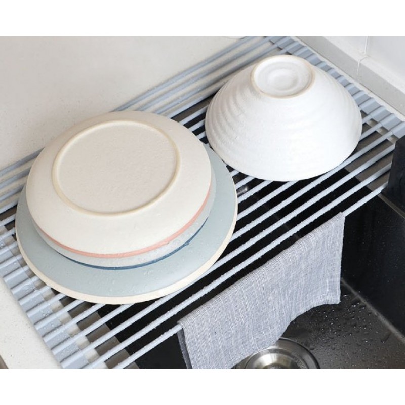 Foldable Drain Rack Kitchen Shelf Tableware
