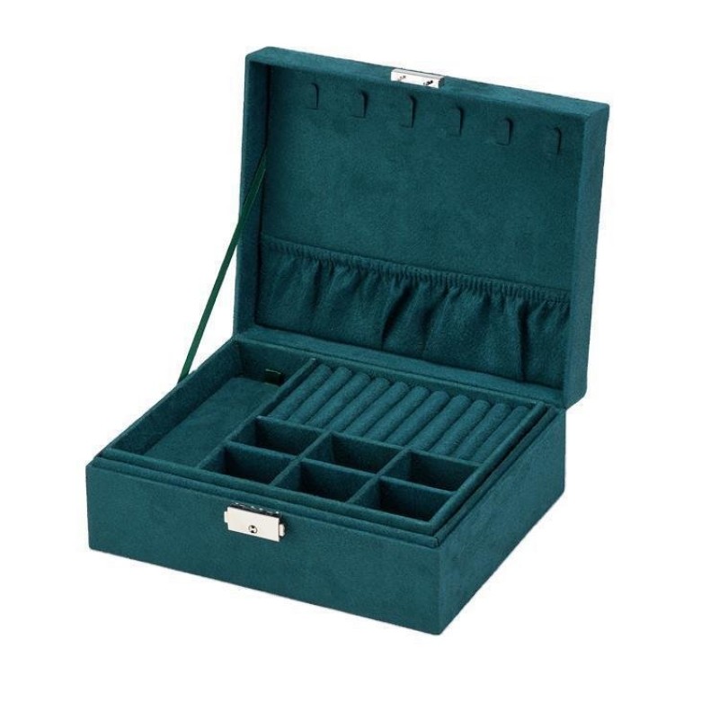 Double Layer Flannel Jewelry Box Jewelry Storage Box Bracelet Finishing