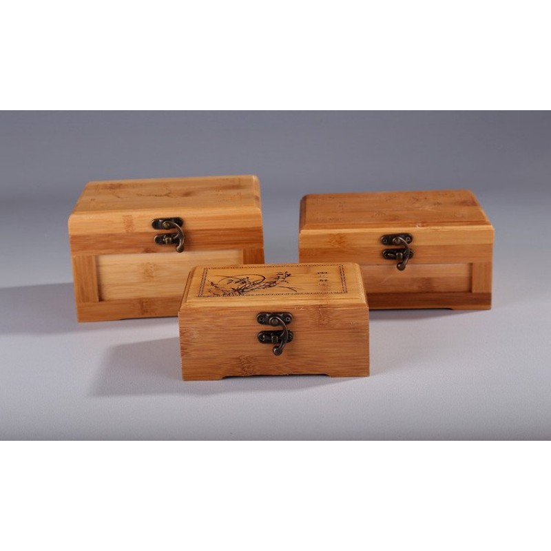 Bamboo Jewelry Box Wooden Jewelry Storage Box Small Box Gift Box