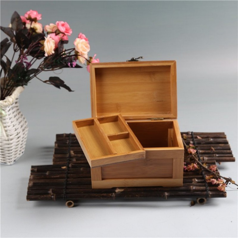 Bamboo Jewelry Box Wooden Jewelry Storage Box Small Box Gift Box