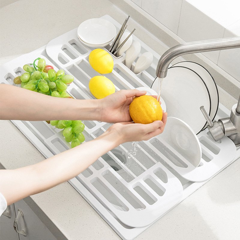 Pull-out Drain Rack, Fruit and Vegetable Drain Boa...