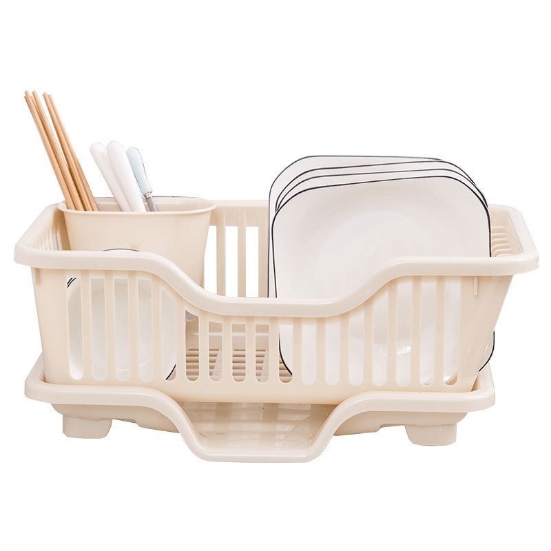 Kitchen Countertop Dish Drain Tray Water Rack