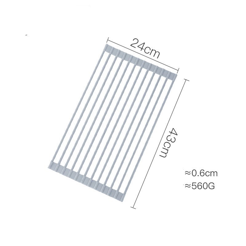 Foldable Drain Rack Kitchen Shelf Tableware
