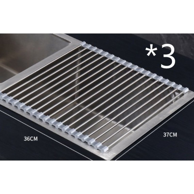 Foldable Drain Rack Kitchen Shelf Tableware
