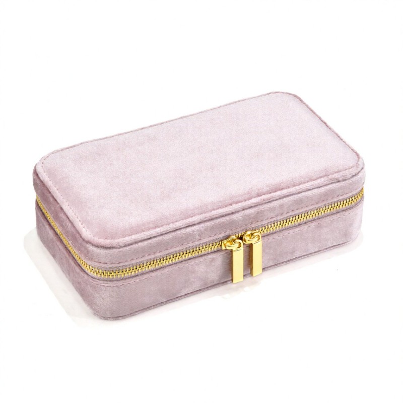 Velvet Portable Jewelry Storage Box