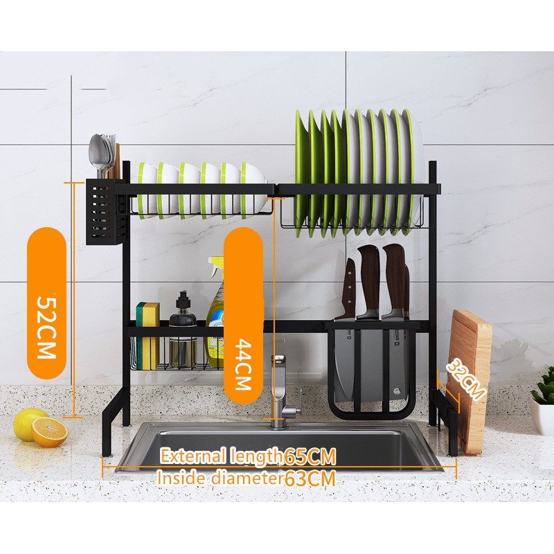 Retractable Sink Dish Drain Storage Rack