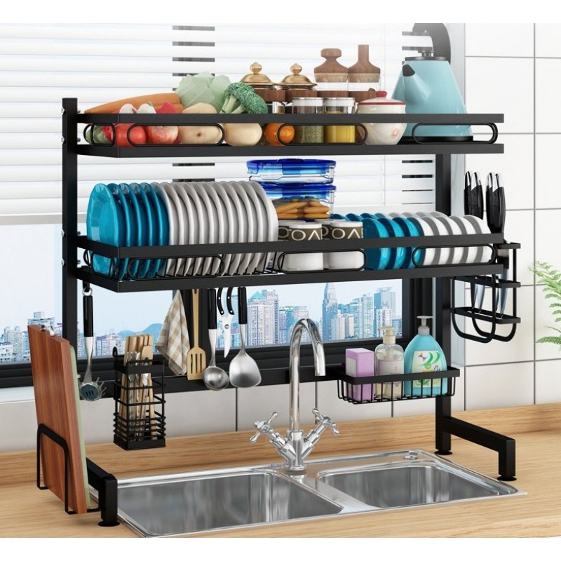 Kitchen Sink Shelf Countertop Drain Rack