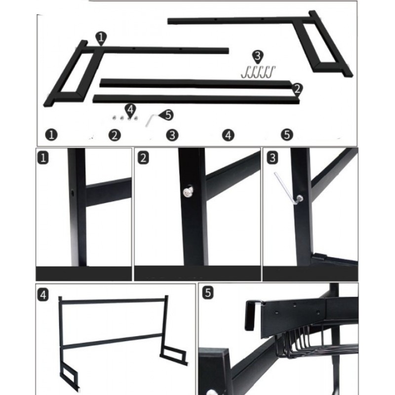 Retractable Sink Dish Drain Storage Rack