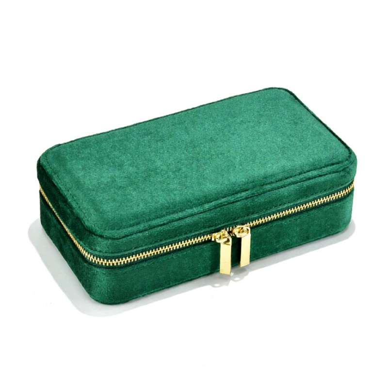 Velvet Portable Jewelry Storage Box