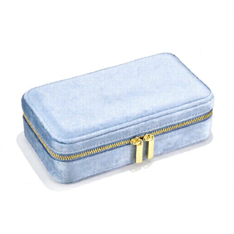 Velvet Portable Jewelry Storage Box