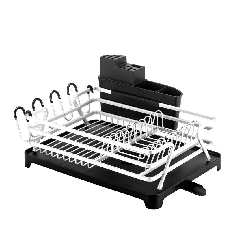 Multifunctional Aluminum Alloy Drain Rack Storage Basket