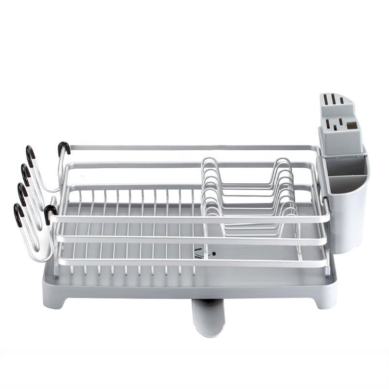 Multifunctional Aluminum Alloy Drain Rack Storage Basket