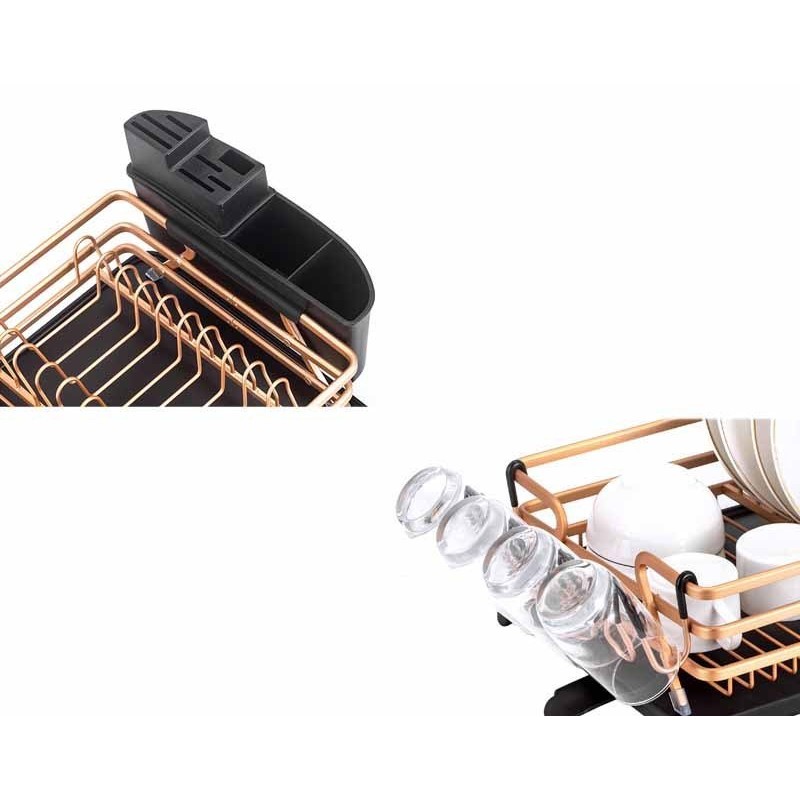 Multifunctional Aluminum Alloy Drain Rack Storage Basket
