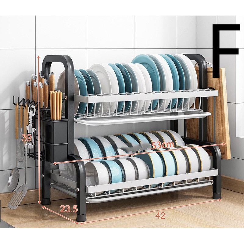 Kitchen Shelf Countertop Dish Drain Rack Small Hou...