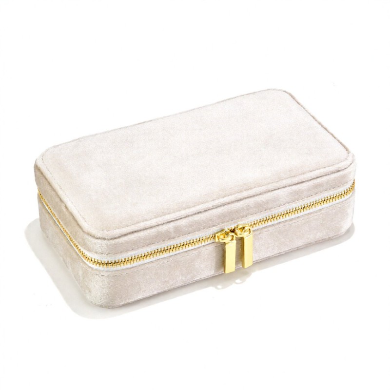 Velvet Portable Jewelry Storage Box
