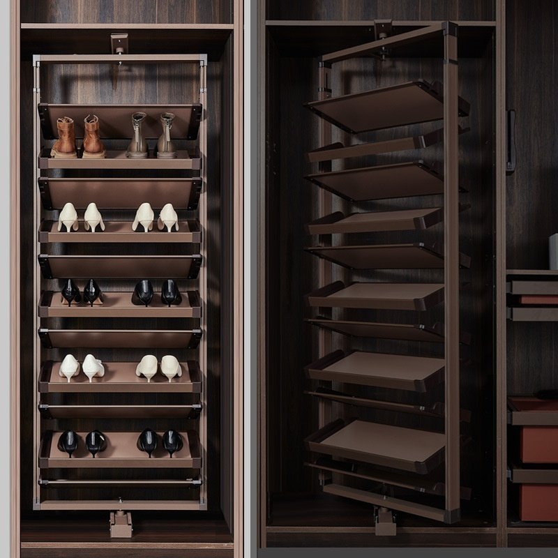 Entrance Shoe Cabinet 360-degree Rotating Multi-tiered Shoe Rack