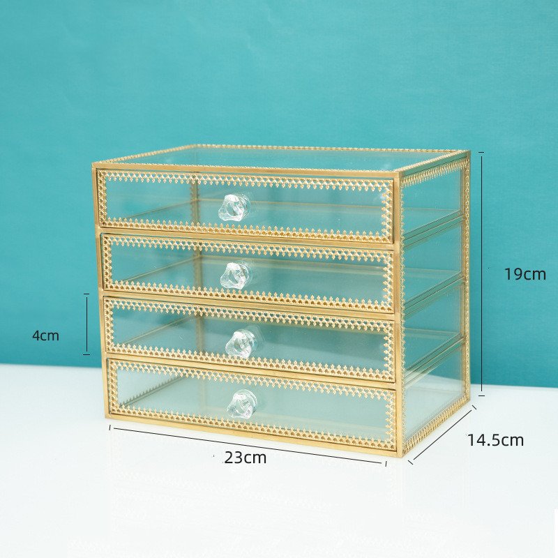 Drawer Jewelry Storage Jewelry Box Glass Earrings