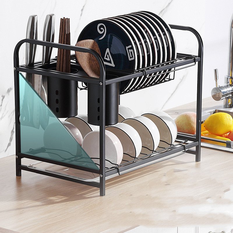 Chopsticks Dish Drain Rack Multifunctional Kitchen...
