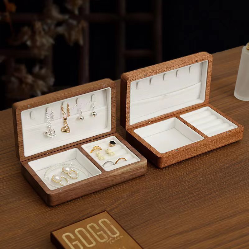 Rectangular Wooden Jewelry Storage Box