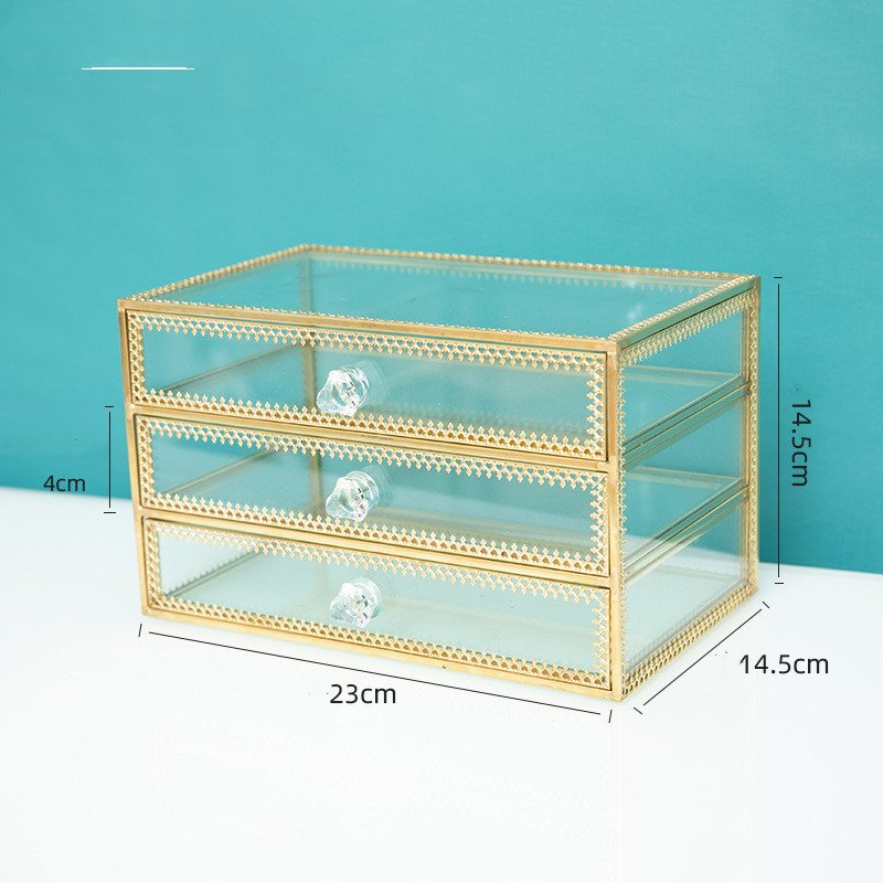 Drawer Jewelry Storage Jewelry Box Glass Earrings