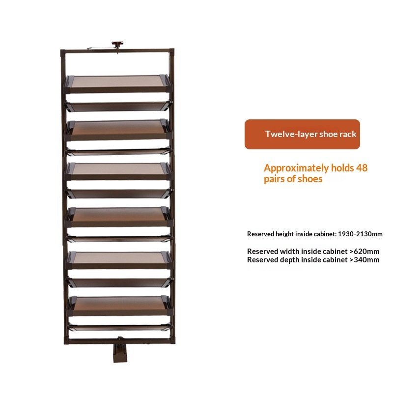 Entrance Shoe Cabinet 360-degree Rotating Multi-tiered Shoe Rack
