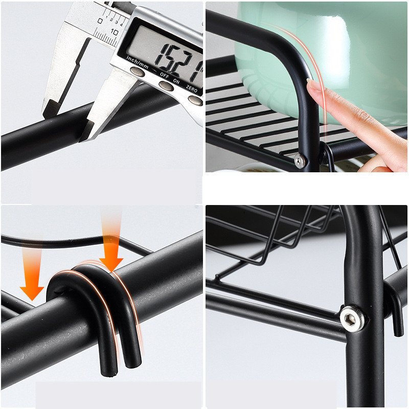Kitchen Multi-layer Sink Drain Rack Tableware